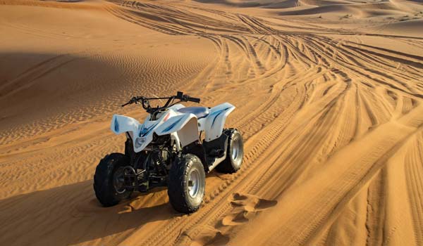 Quad biking in the desert